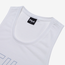 Fila Regular Pit Big Logo less - Naisten Poolopaita - Valkoinen | FI-74354